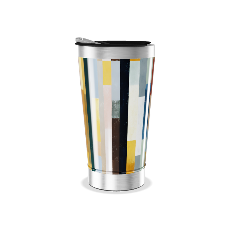 Copo Térmico - Estampa Colorida Retangular