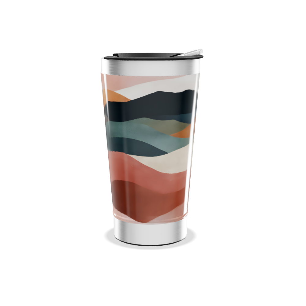 Copo Térmico - Estampa Montanhas Coloridas
