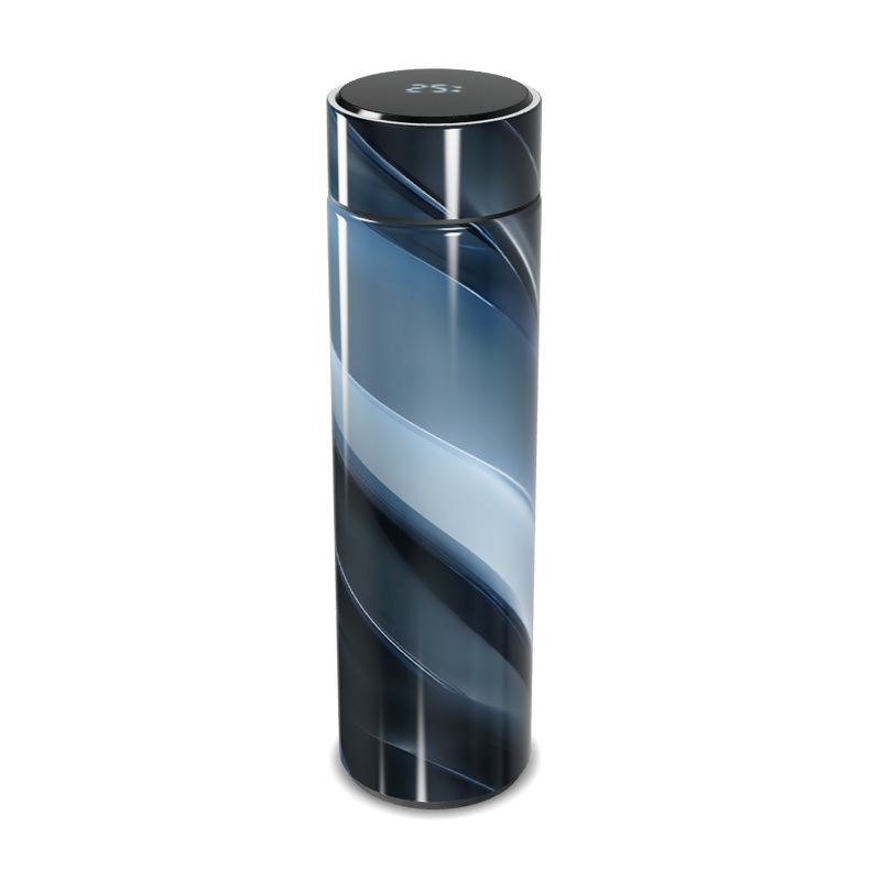 Garrafa Térmica Touch Design Espiral Azul