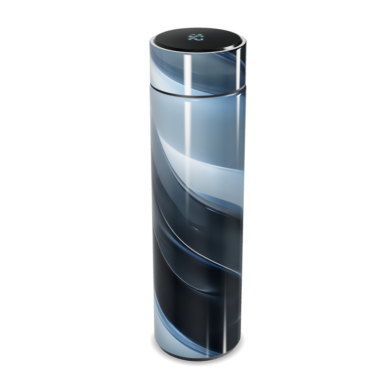 Garrafa Térmica Touch Design Espiral Azul