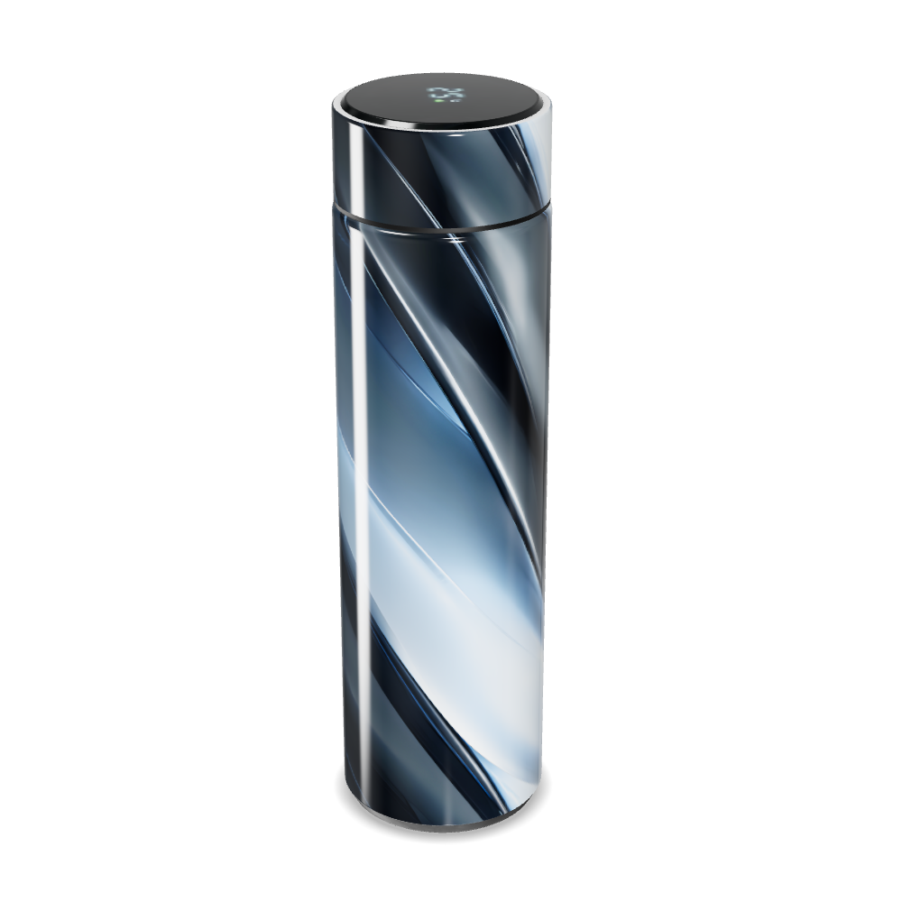 Garrafa Térmica Touch Design Espiral Azul