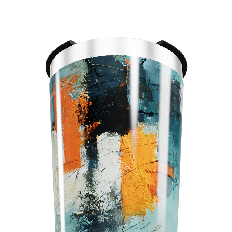 Copo Térmico - Abstrato Colorido Aço Inox