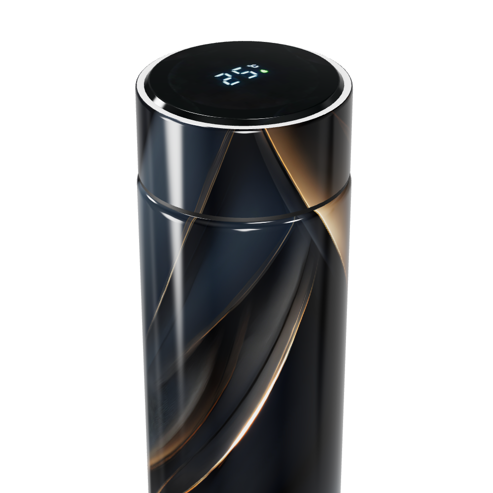 Garrafa Térmica Touch - Preto com Design Moderno