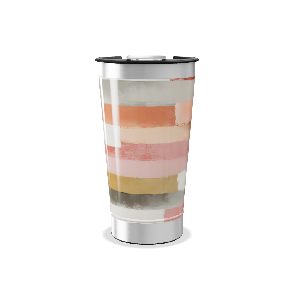 Copo Térmico - Listras Coloridas Aquarela