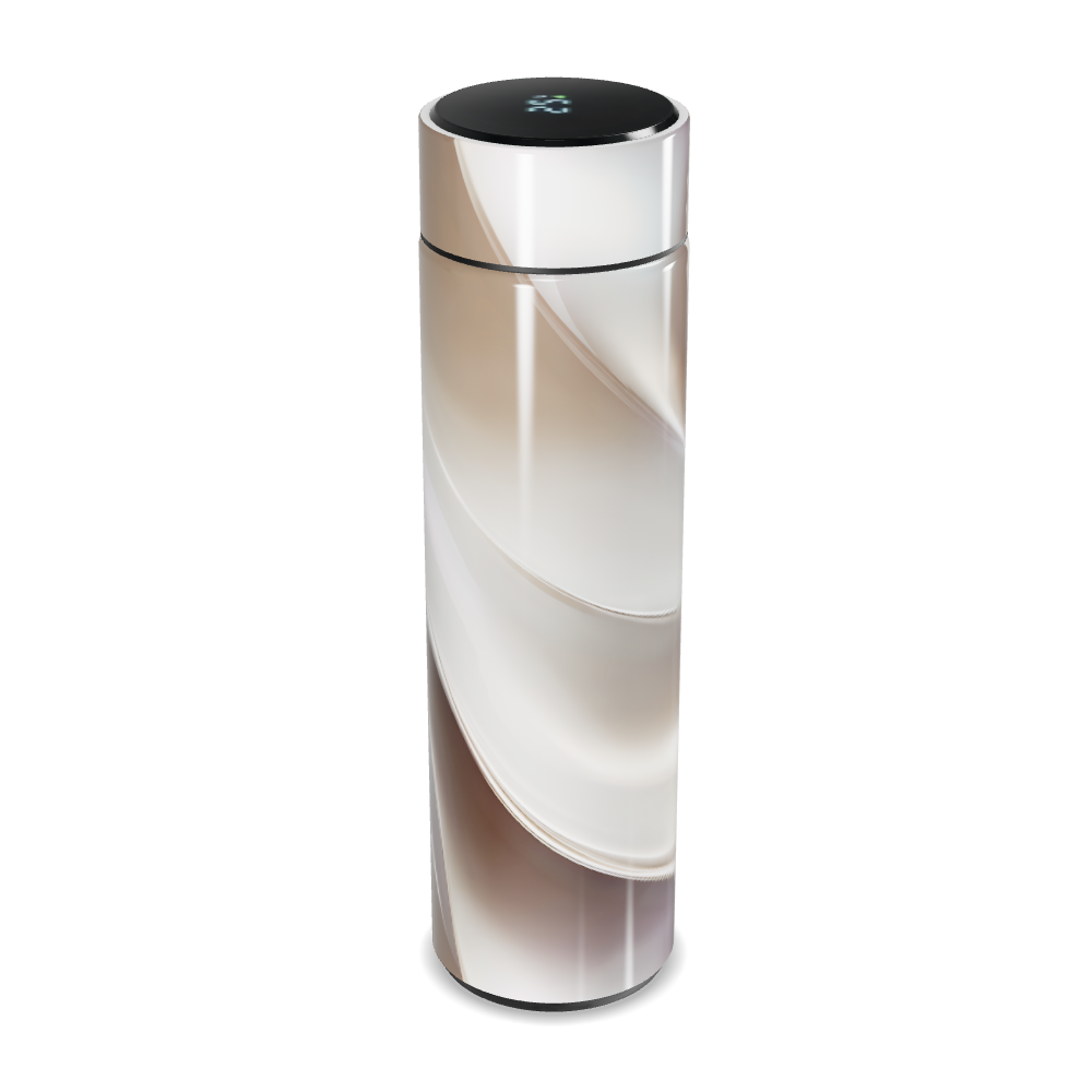 Garrafa Térmica Touch - Digital Branca Elegante