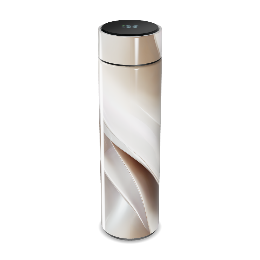 Garrafa Térmica Touch - Digital Branca Elegante