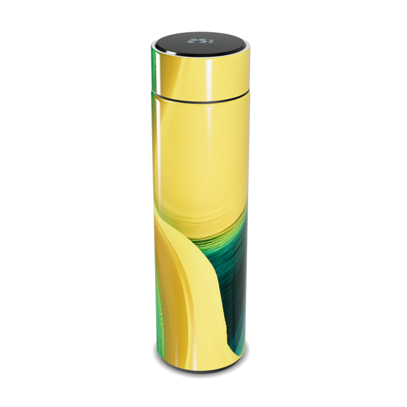 Garrafa Térmica Touch - Amarela com Visor Digital