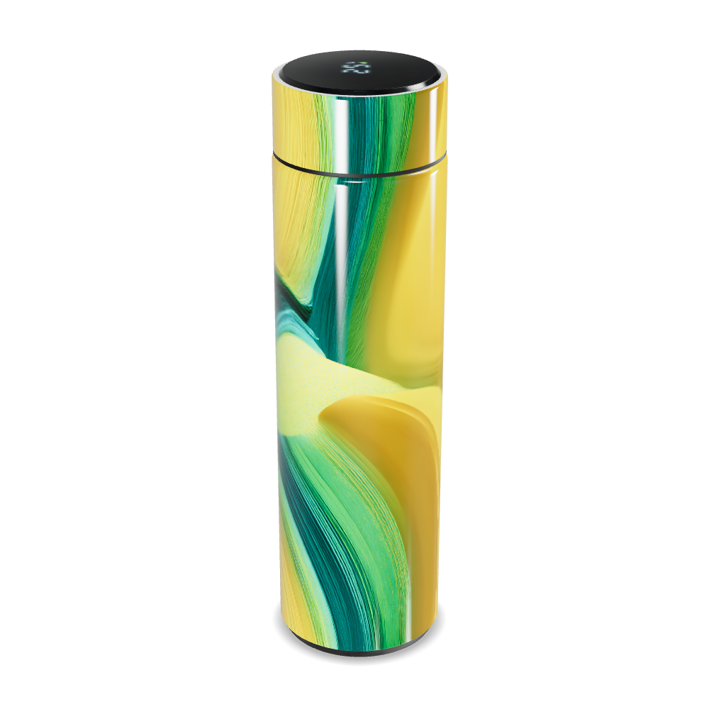 Garrafa Térmica Touch - Amarela com Visor Digital