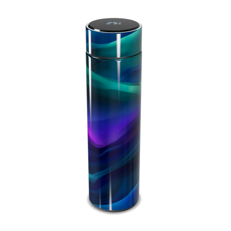 Garrafa Térmica Touch - Estampa Aurora Boreal