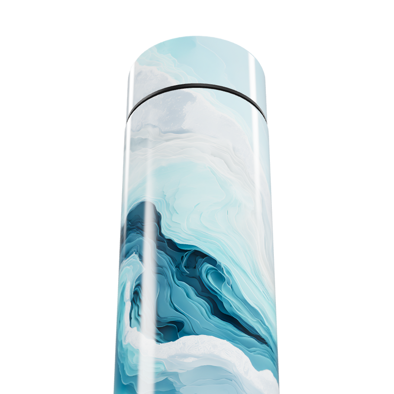 Garrafa Térmica Touch - Azul Mármore Digital
