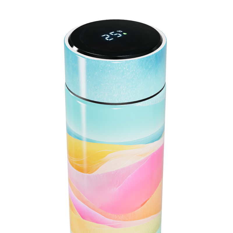 Garrafa Térmica Touch - Colorida com Faixas