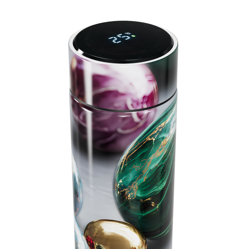 Garrafa Térmica Touch - Verde Marmorizada