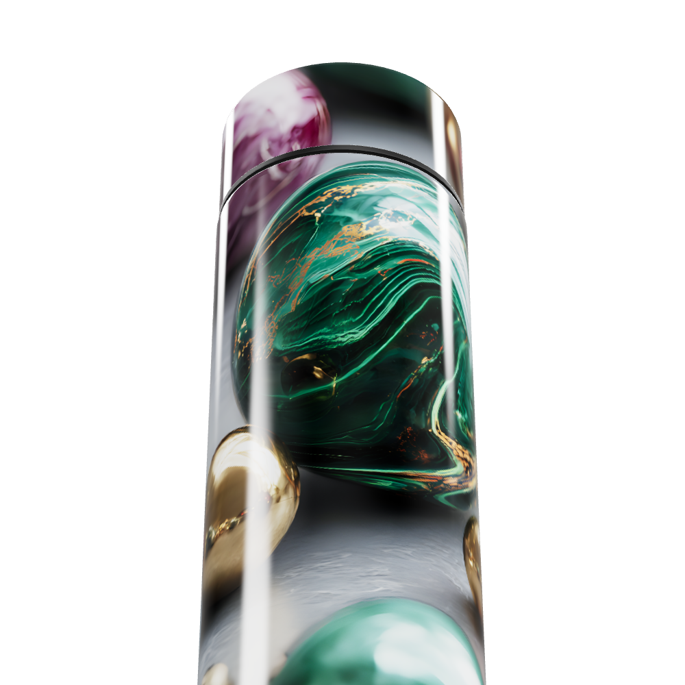 Garrafa Térmica Touch - Verde Marmorizada