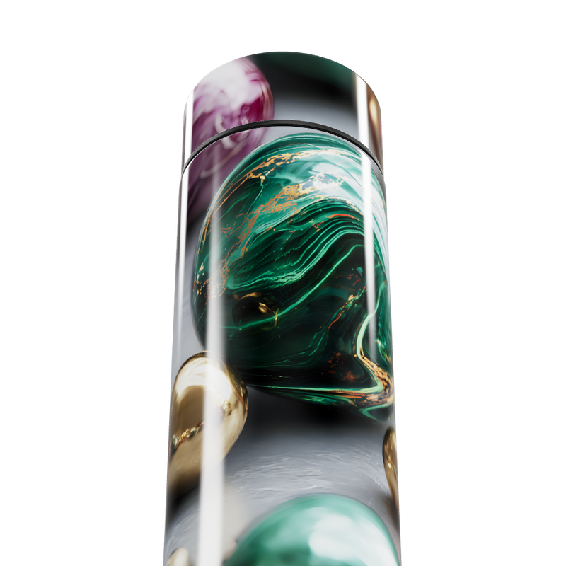 Garrafa Térmica Touch - Verde Marmorizada