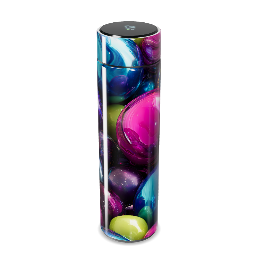 Garrafa Térmica Touch - Colorida com Estampa Abstrata