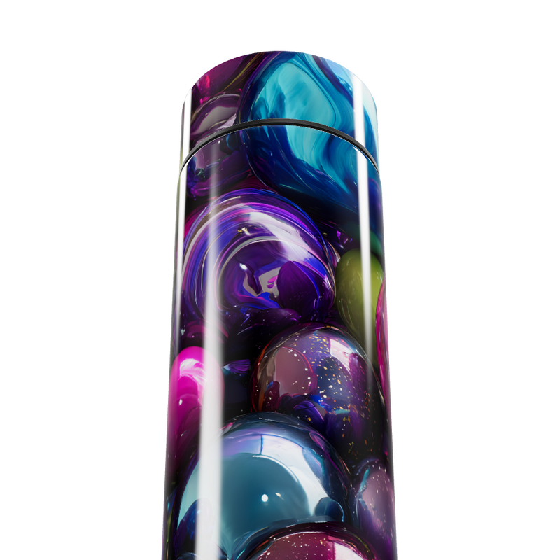 Garrafa Térmica Touch - Colorida com Estampa Abstrata