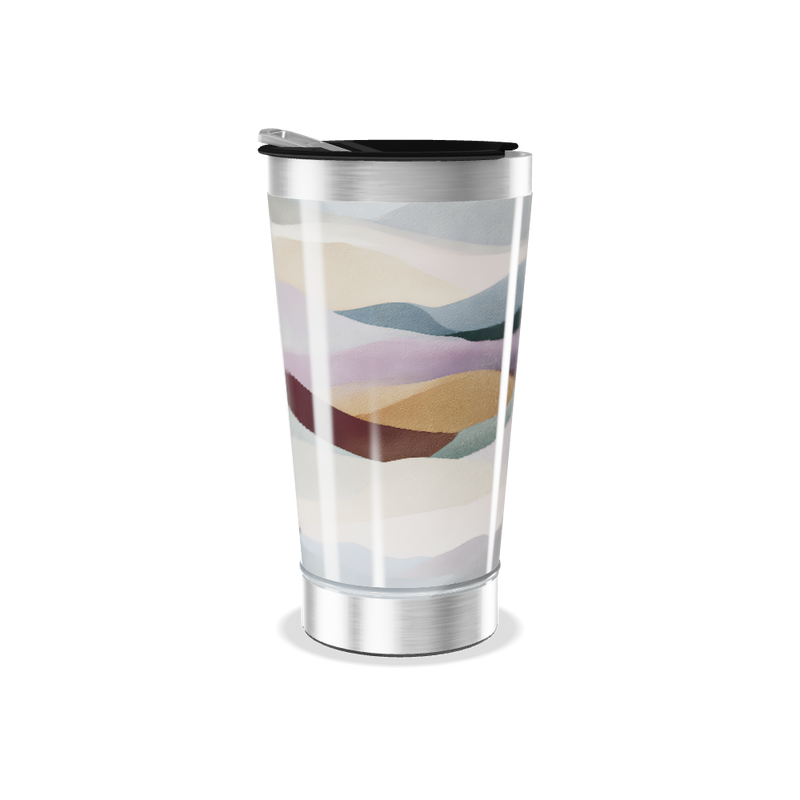 Copo Térmico - Estampa Ondas Coloridas