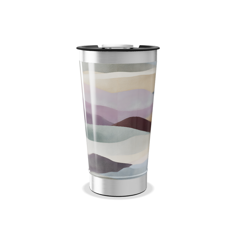 Copo Térmico - Estampa Ondas Coloridas