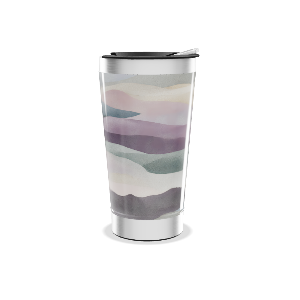 Copo Térmico - Estampa Ondas Coloridas