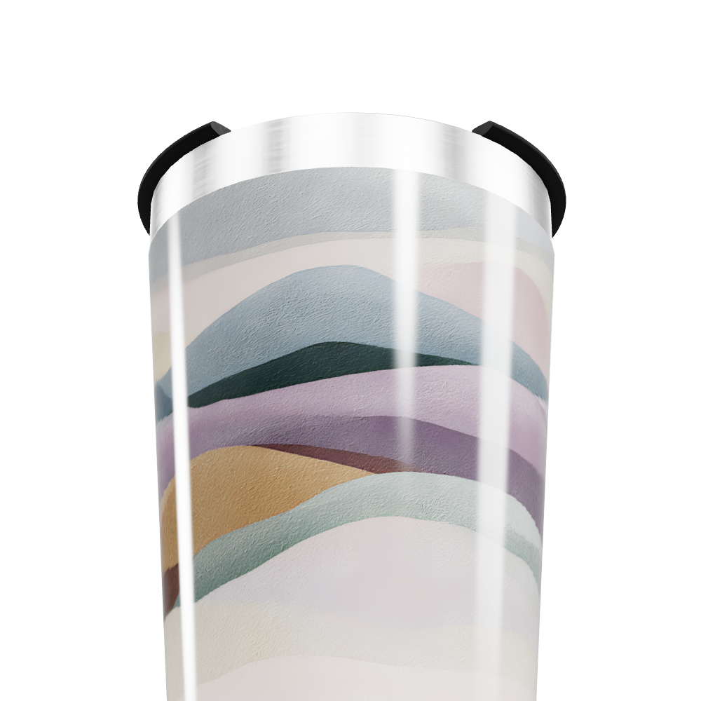 Copo Térmico - Estampa Ondas Coloridas