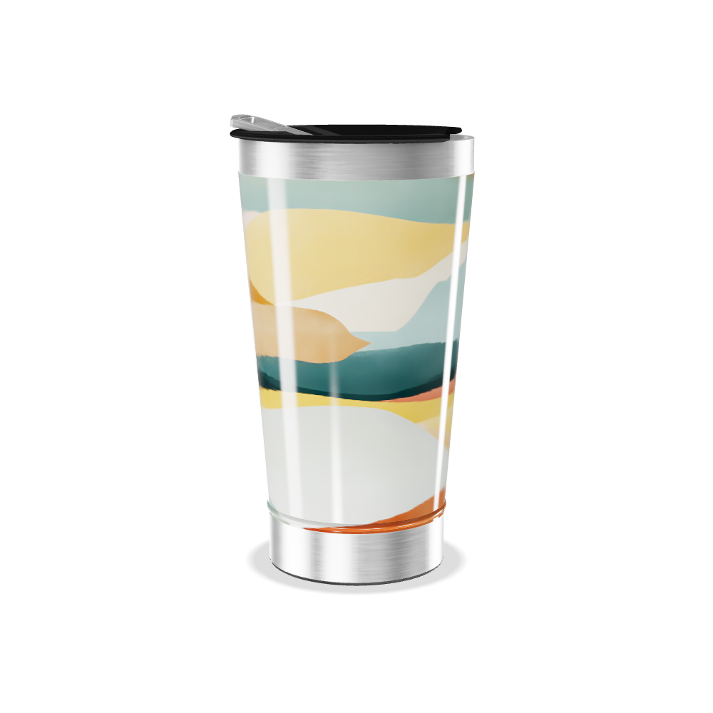 Copo Térmico - Estampa Abstrata Colorida