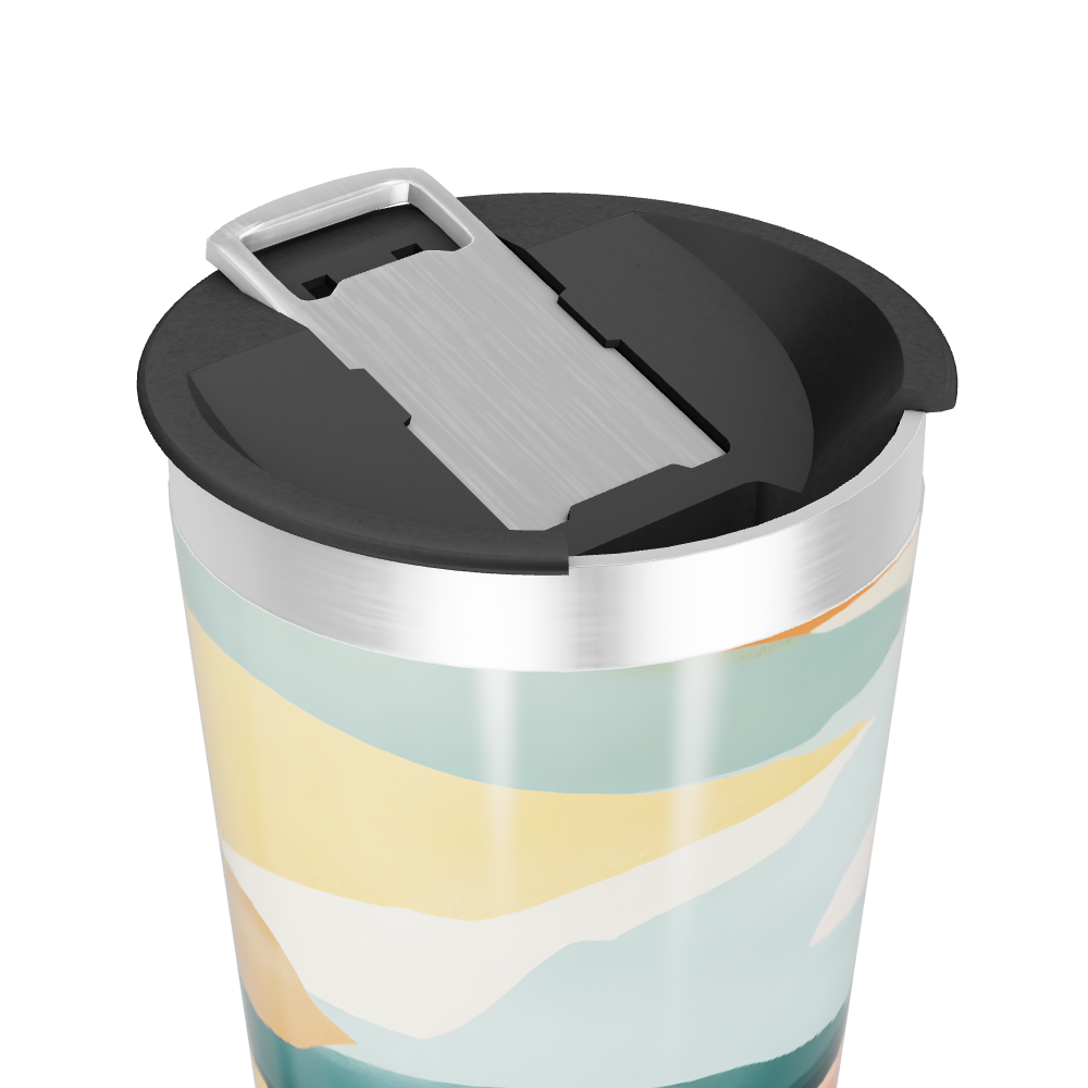 Copo Térmico - Estampa Abstrata Colorida