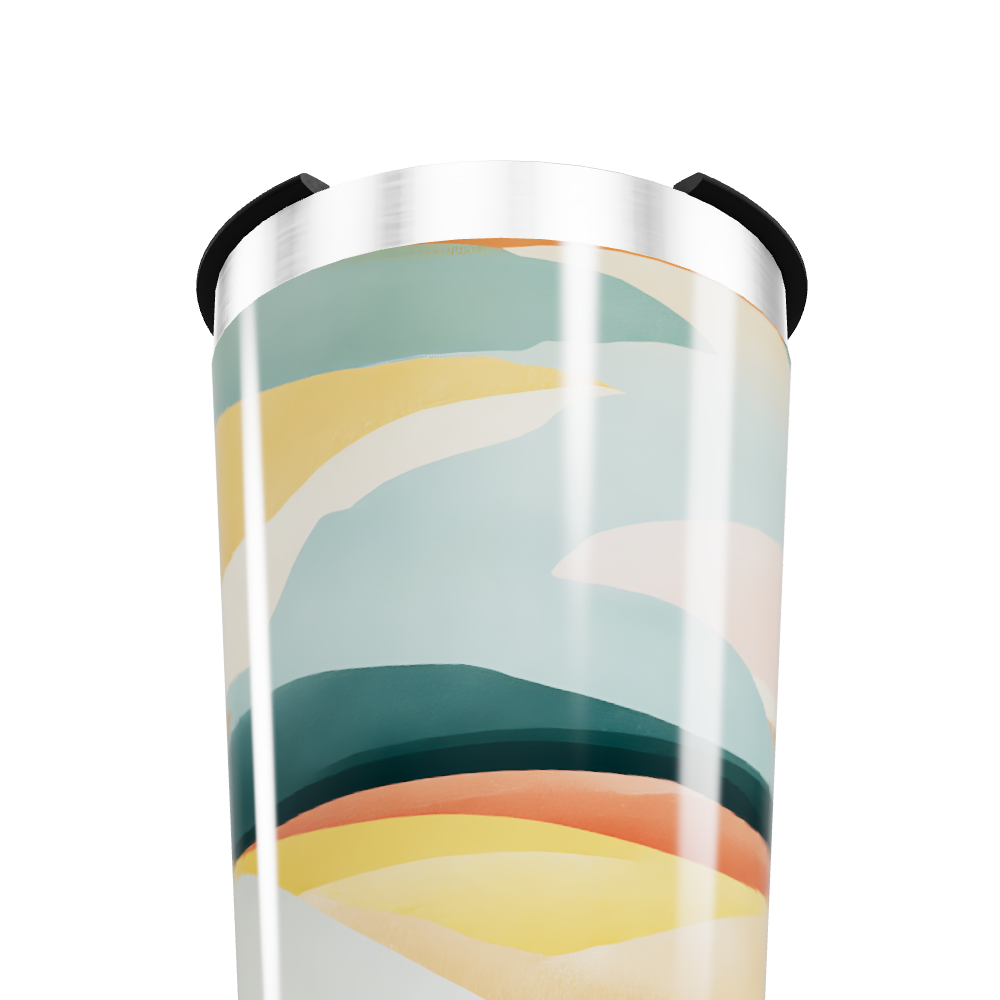 Copo Térmico - Estampa Abstrata Colorida