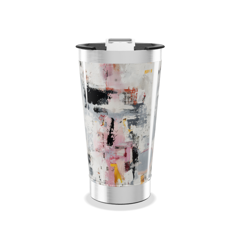 Copo Térmico - Estampa Abstrata Colorida