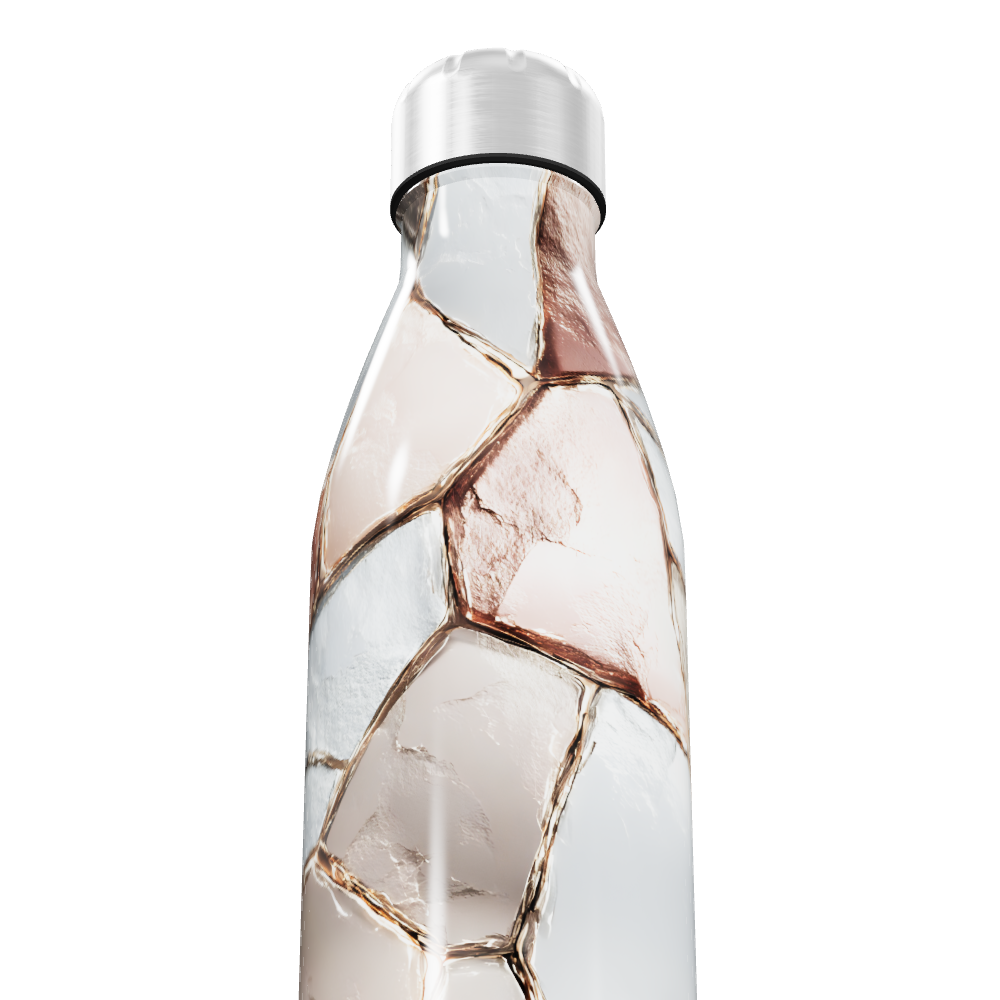 Garrafa Inox - Estampa Mármore 500ml