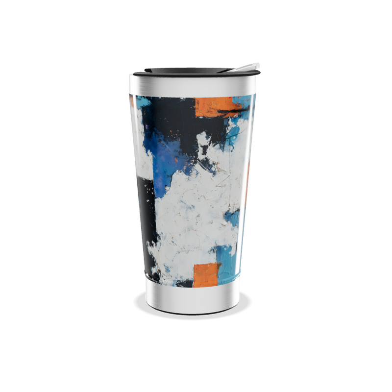 Copo Térmico - Arte Abstrata Azul