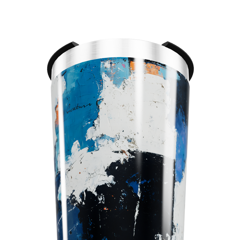 Copo Térmico - Arte Abstrata Azul