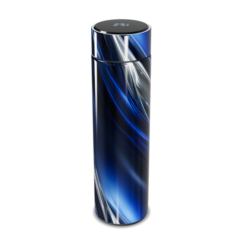 Garrafa Térmica Touch - Azul Inox Listrada