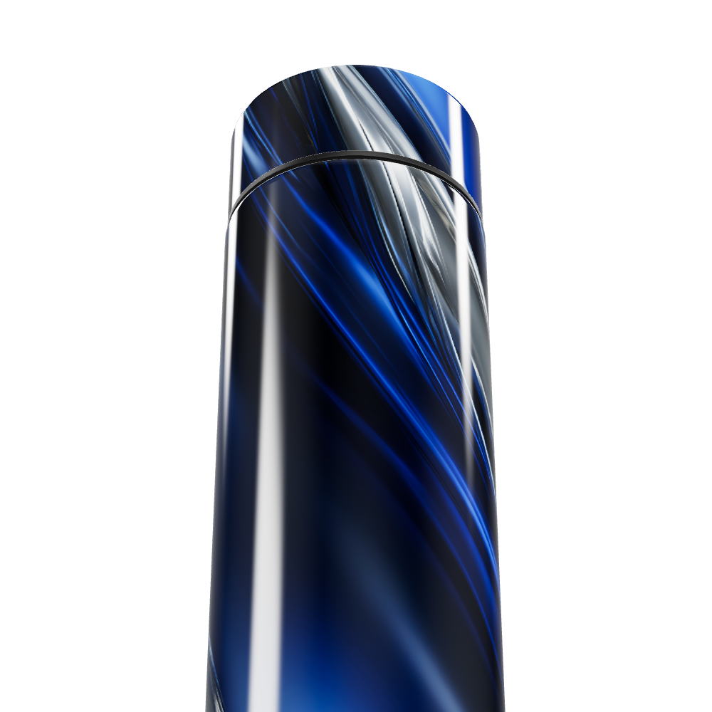 Garrafa Térmica Touch - Azul Inox Listrada