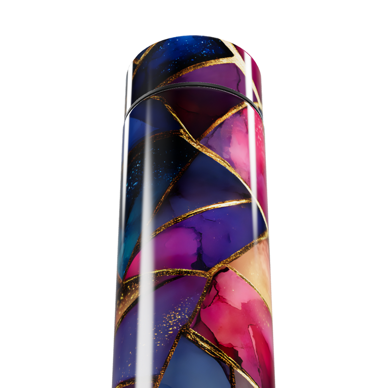 Garrafa Térmica Touch - Colorida com Estampa Abstrata