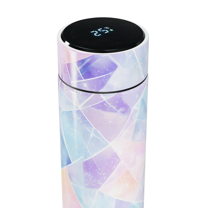 Garrafa Térmica Touch - Estampa Geométrica Colorida