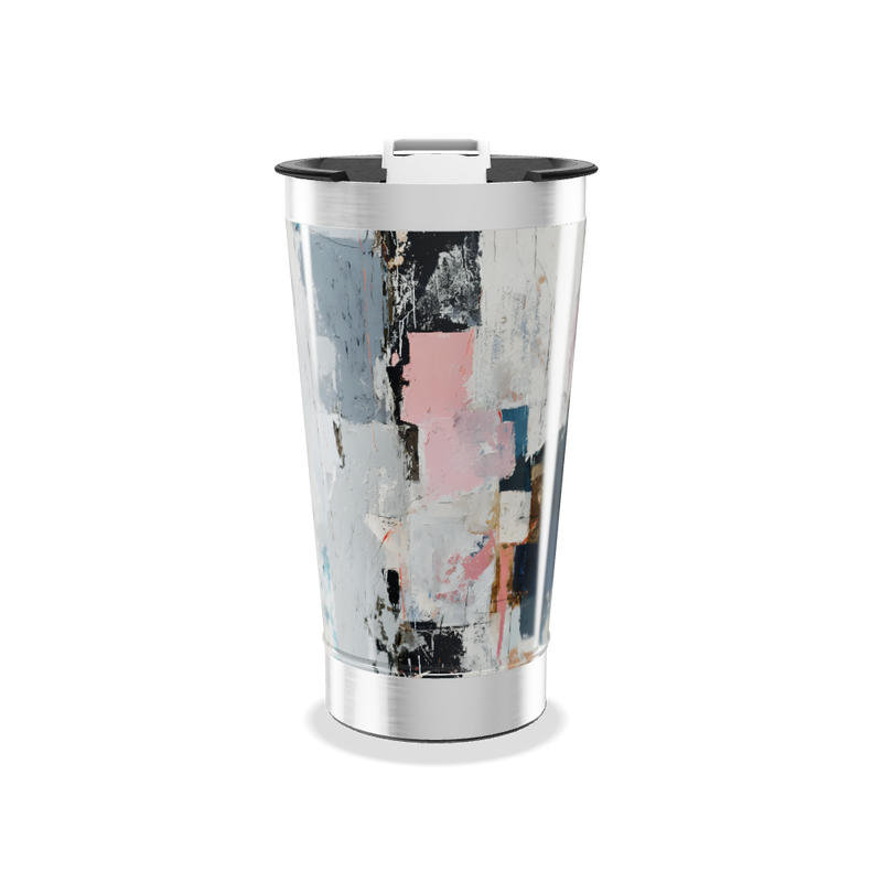Copo Térmico - Estampa Abstrata Colorida