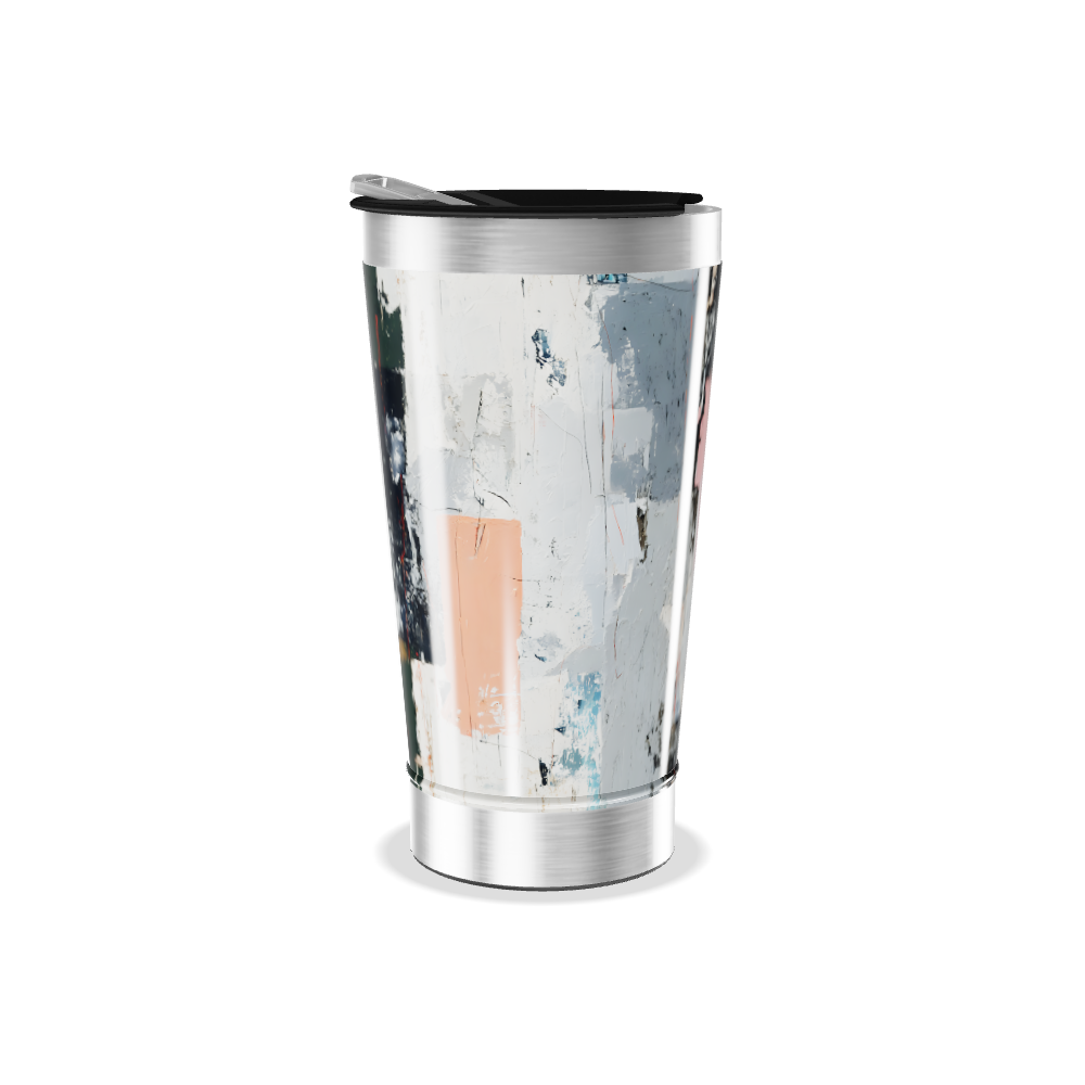 Copo Térmico - Estampa Abstrata Colorida