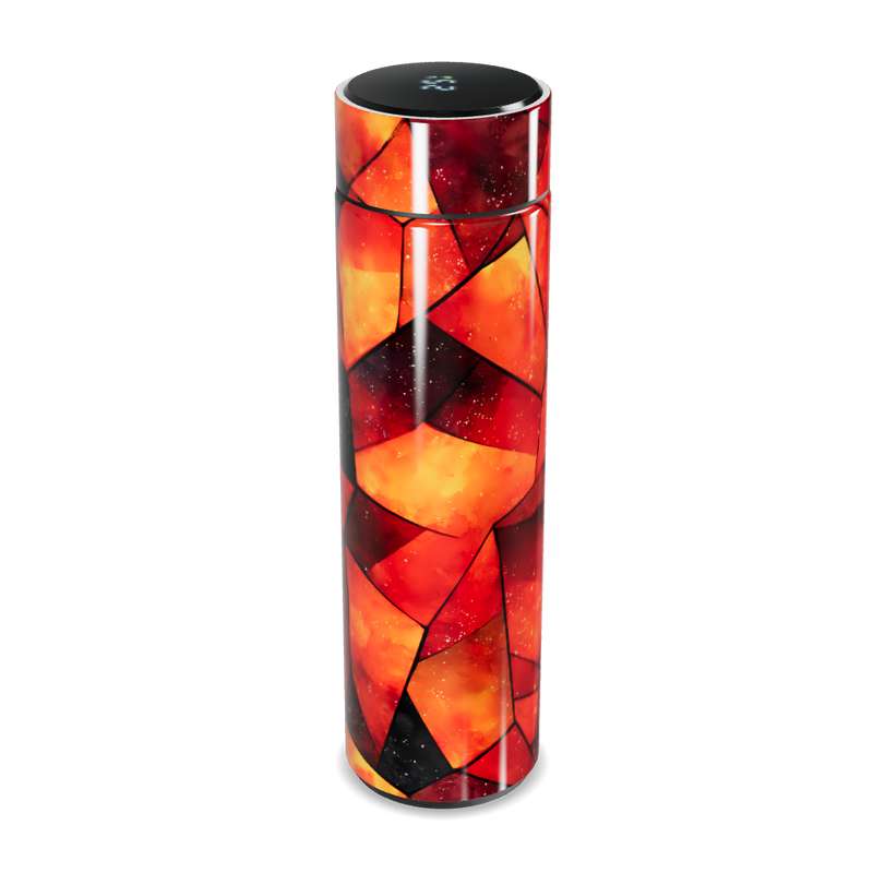 Garrafa Térmica Touch - Vidro Colorido Geométrico