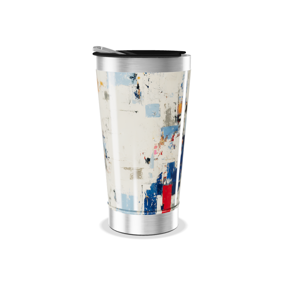 Copo Térmico - Estampa Abstrata Colorida