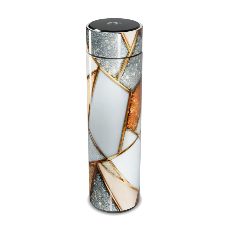 Garrafa Térmica Touch - Design Geométrico Colorido