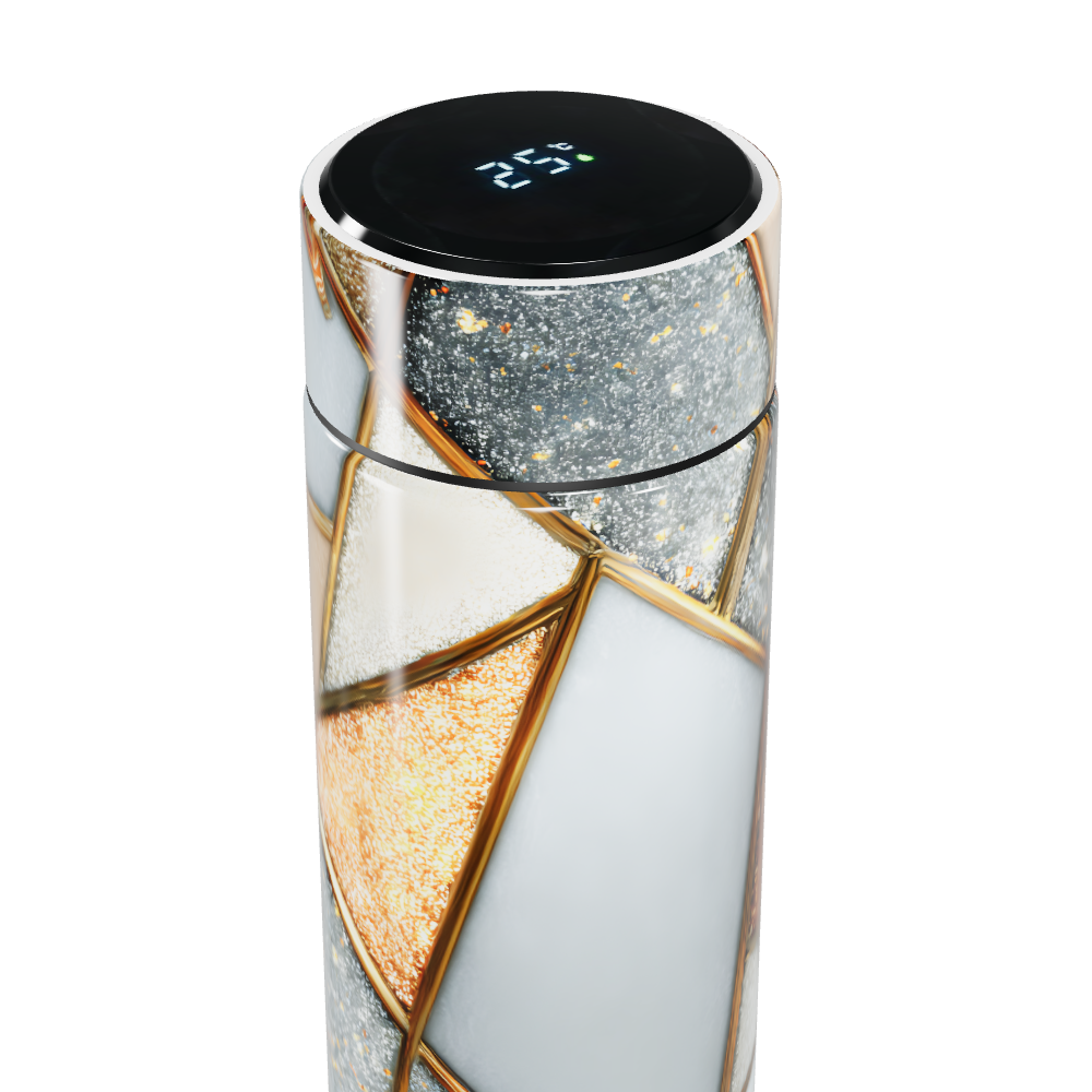 Garrafa Térmica Touch - Design Geométrico Colorido