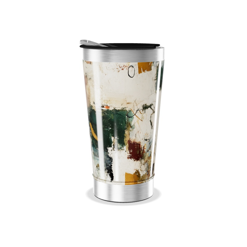 Copo Térmico - Estampa Abstrata Colorida