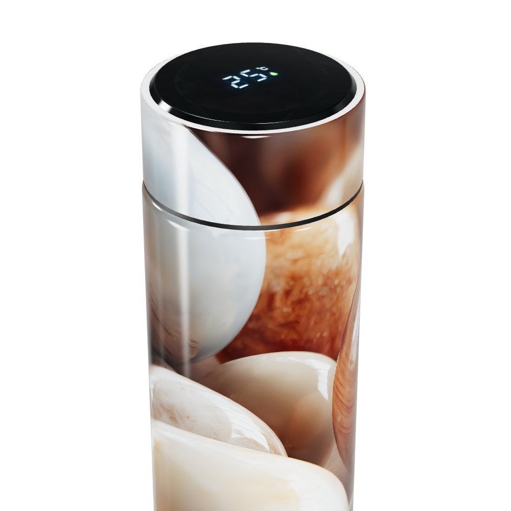 Garrafa Térmica Touch - Estampa Conchas Digitais