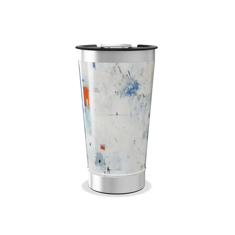 Copo Térmico - Arte Abstrata Aço Inox