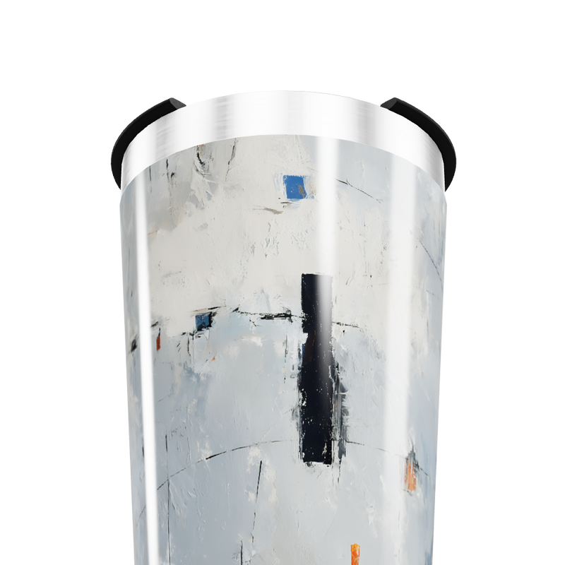 Copo Térmico - Arte Abstrata Aço Inox