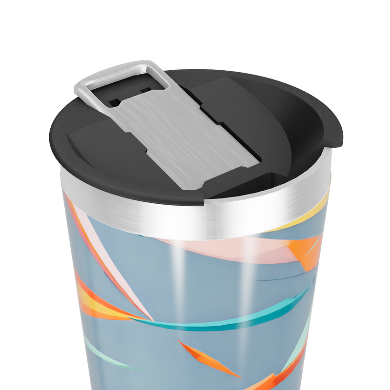 Copo Térmico - Estampa Abstrata Colorida