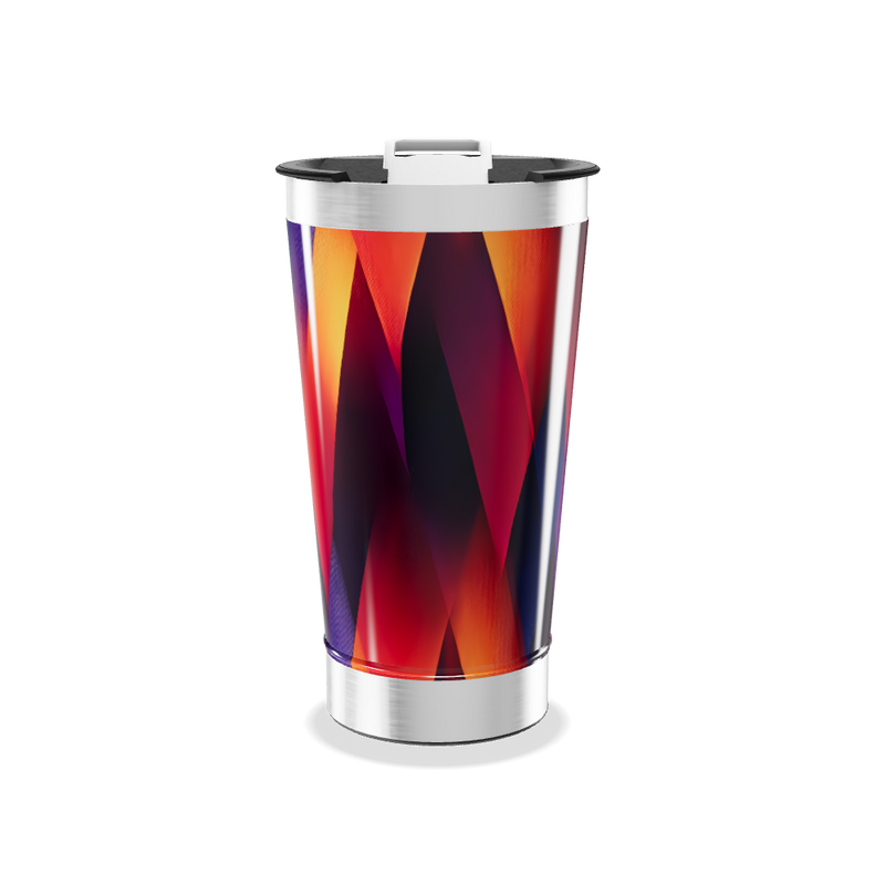 Copo Térmico - Estampa Geométrica Colorida