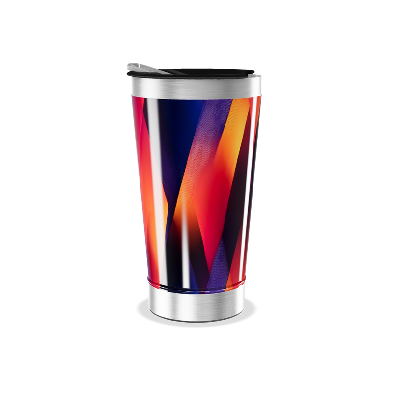 Copo Térmico - Estampa Geométrica Colorida