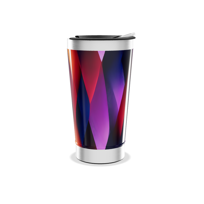 Copo Térmico - Estampa Geométrica Colorida