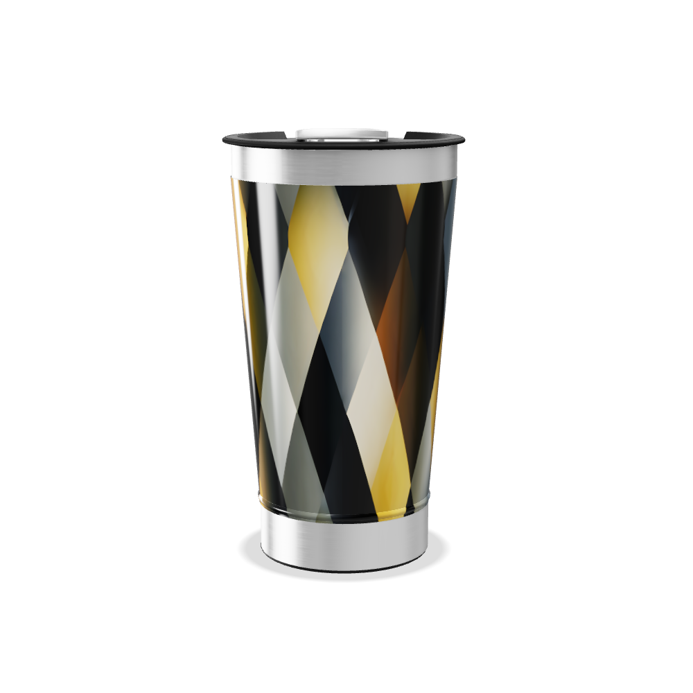Copo Térmico - Estampa Geométrica Aço Inox
